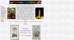 Desktop Screenshot of carnivorousplantnursery.com