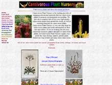 Tablet Screenshot of carnivorousplantnursery.com